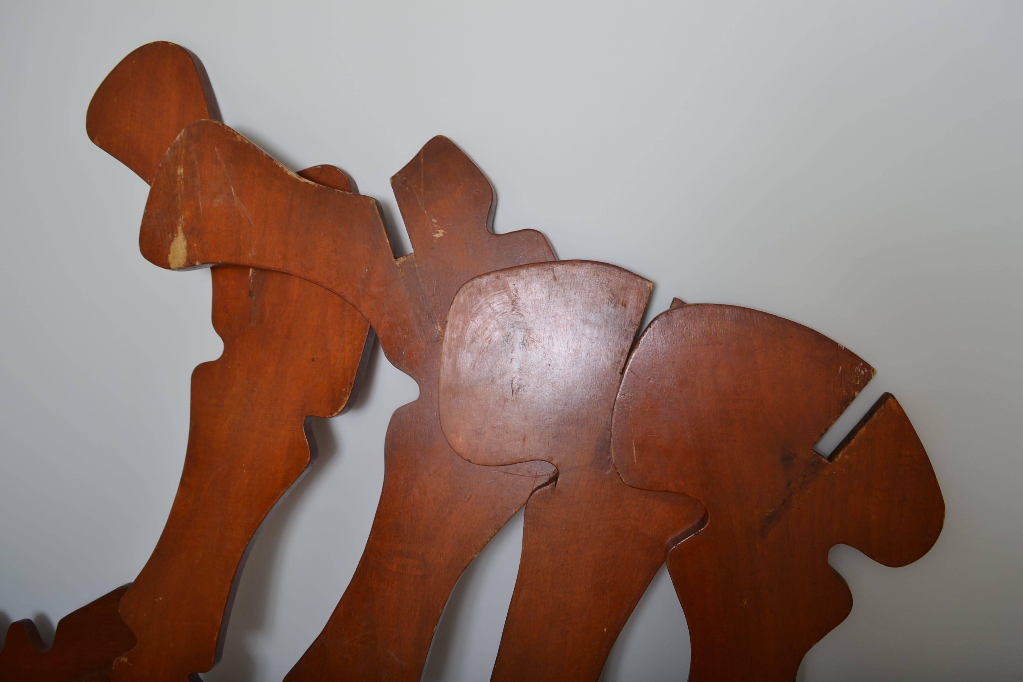 Massive Plywood Model Dinosaur, Italy, circa 1970 For Sale 2