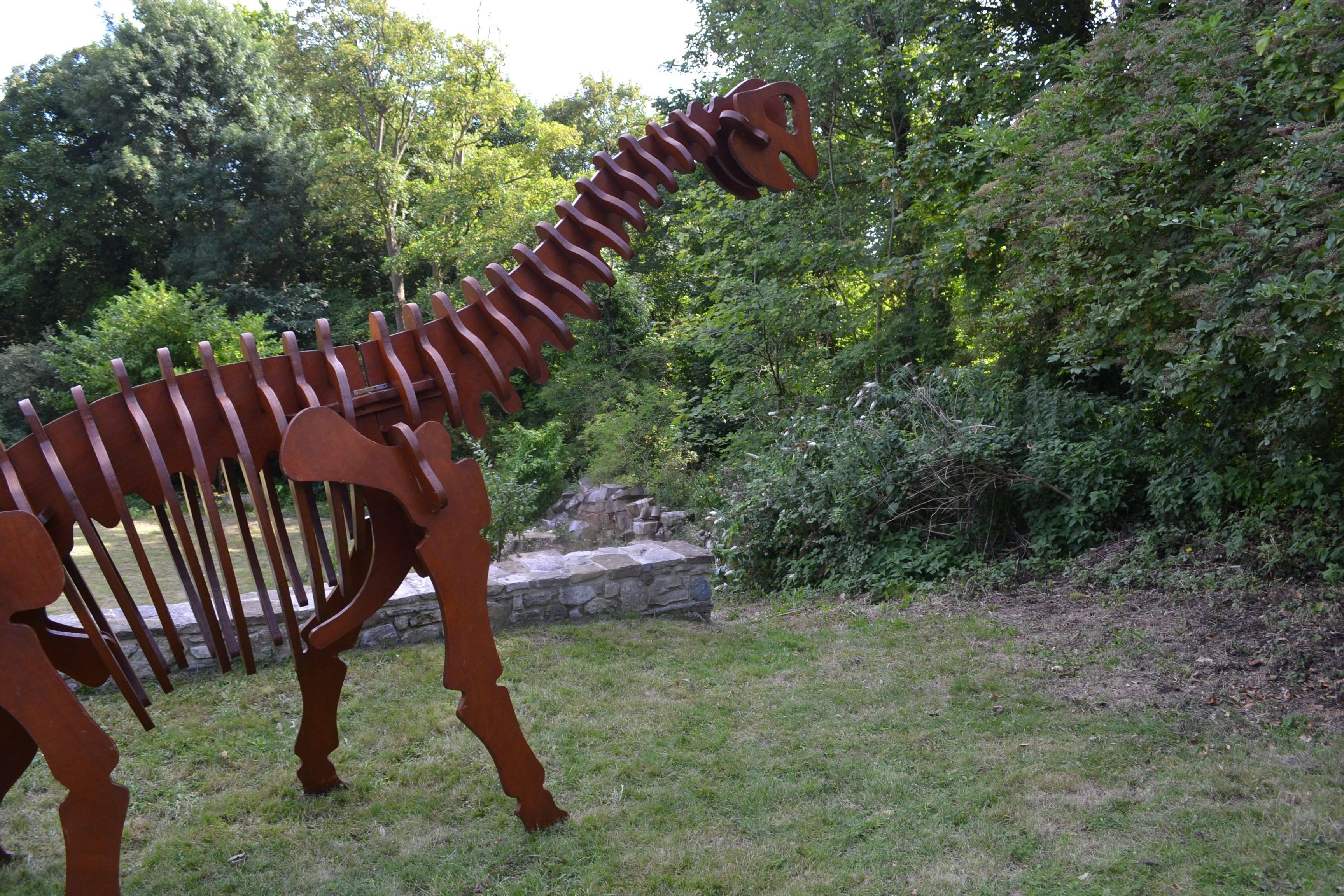 Massive Plywood Model Dinosaur, Italy, circa 1970 For Sale 3
