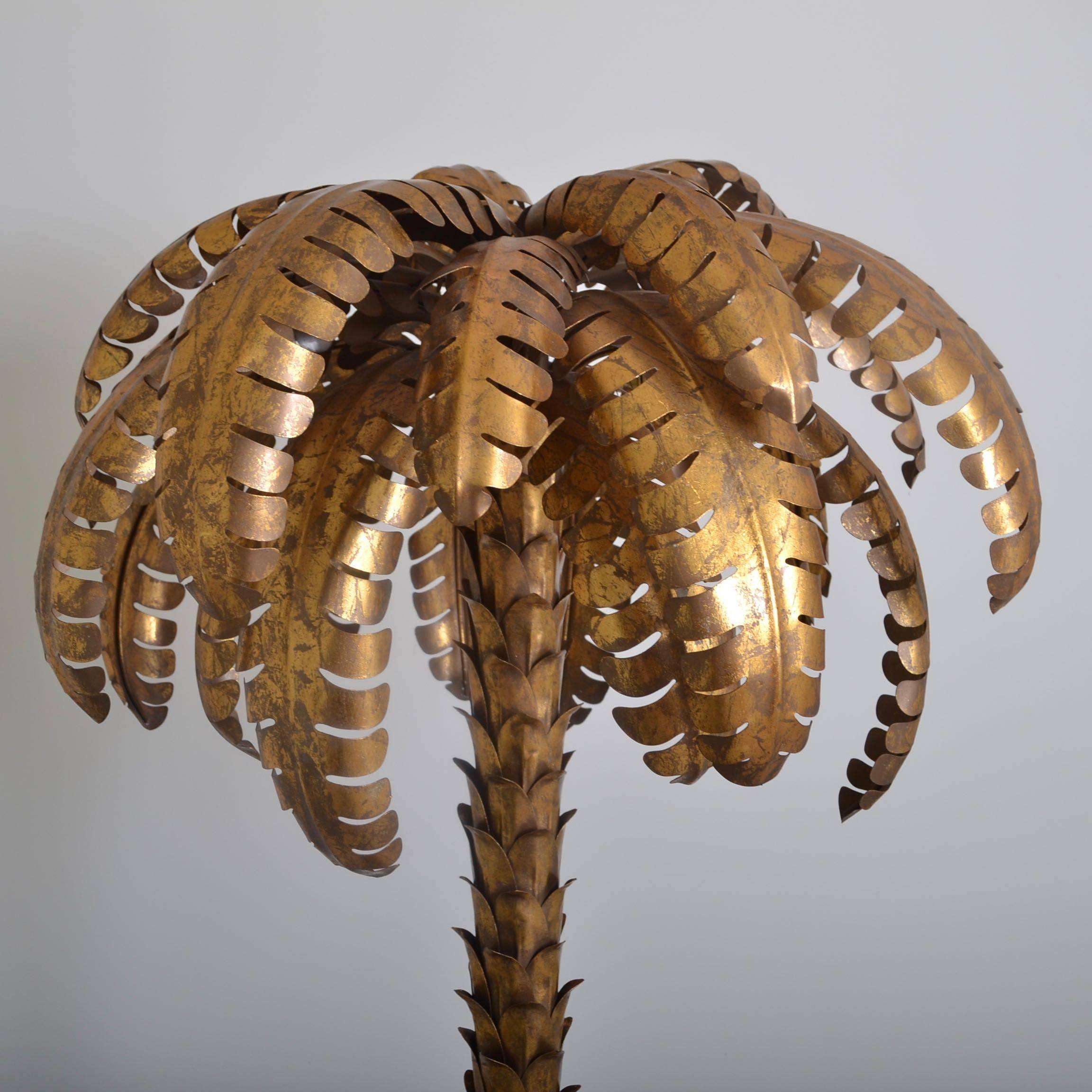 French Palm Tree Floor Lamp, France, circa 1970