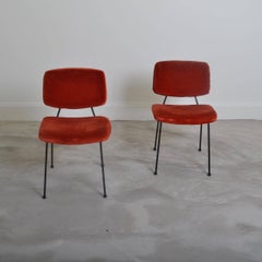 Pair of Pierre Paulin CM196 Chairs, France, 1958