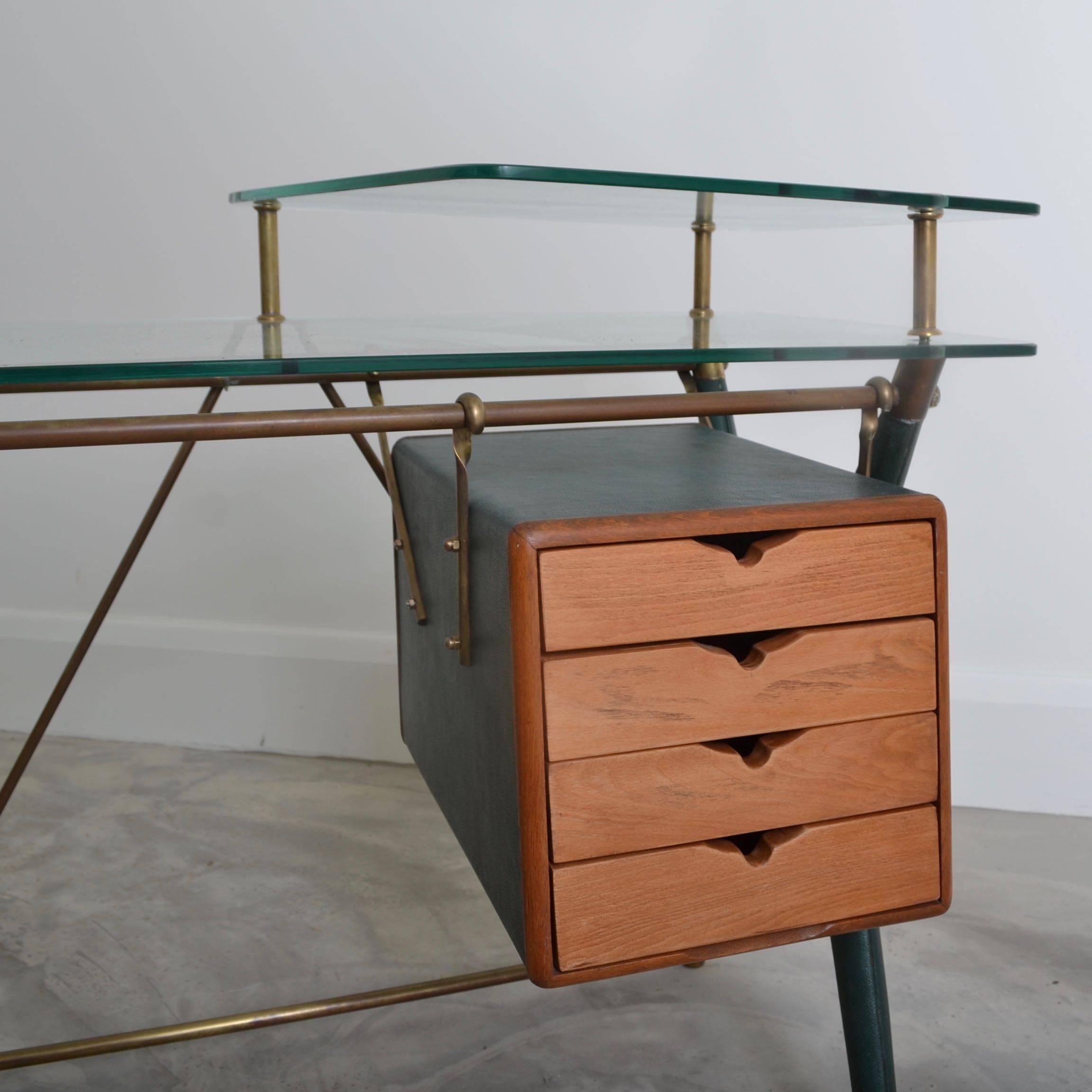 Mid-20th Century Desk Designed by Silvio Berrone, Italy, circa 1955