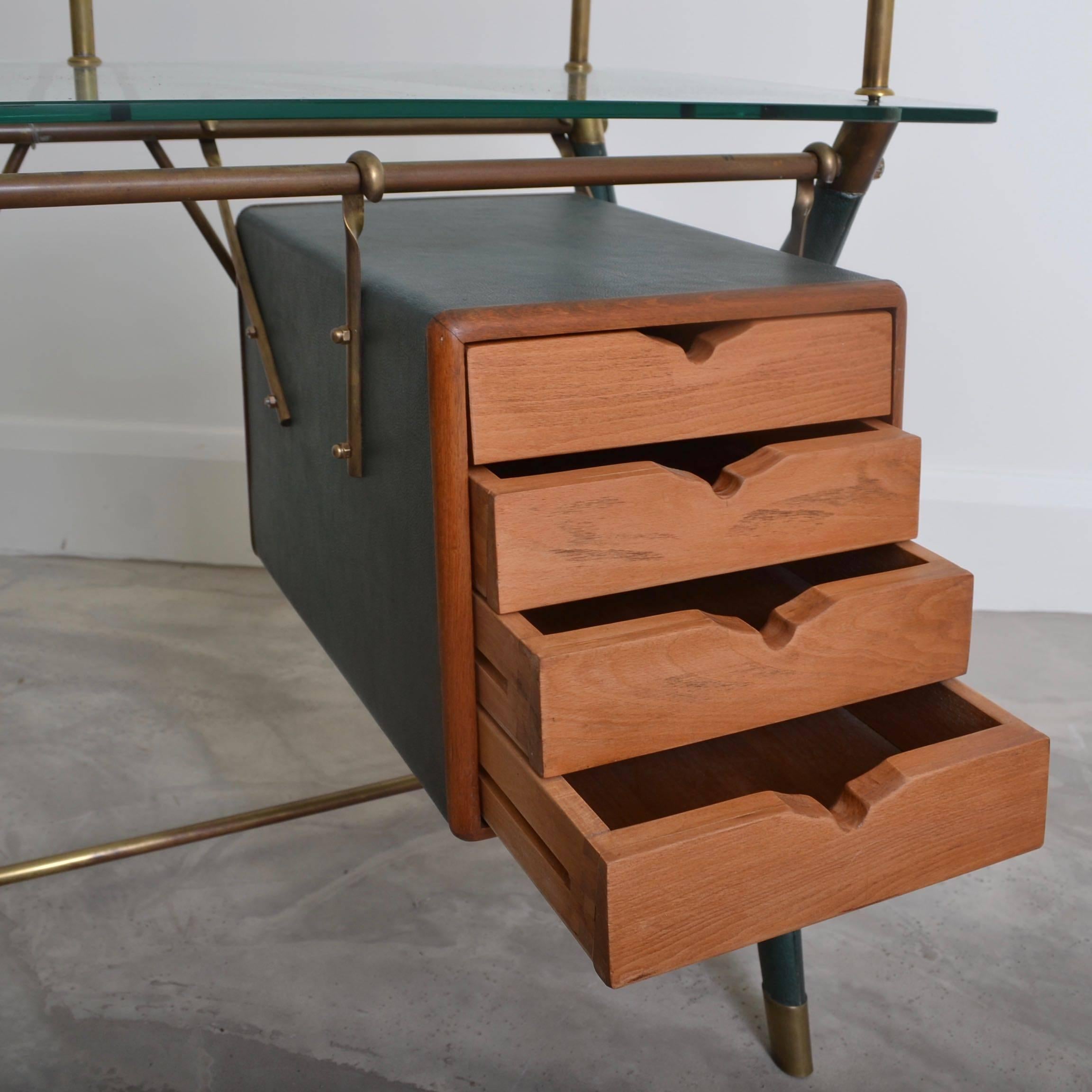 Desk Designed by Silvio Berrone, Italy, circa 1955 1