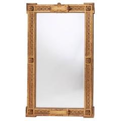 French Louis Philippe Neoclassical Giltwood Mirror, circa 1850