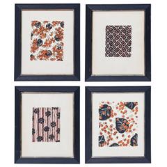 Set of Four Bianchini-Férier Watercolour Initial Sketches, circa 1930 5