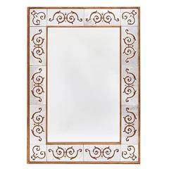 Italian "Verre Eglomisée" Mirror, circa 1930