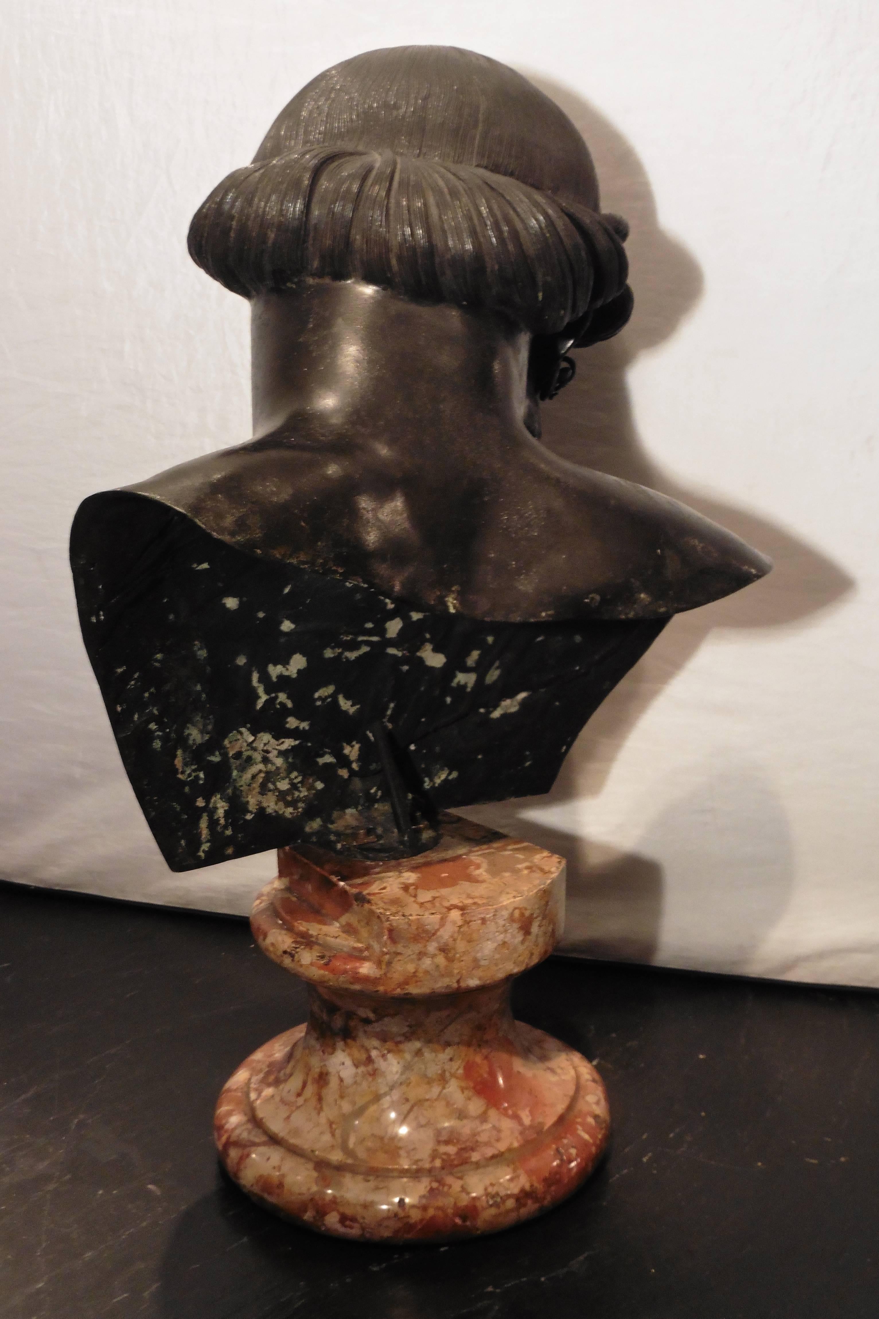 Italian Cast Bronze Bust of Plato, circa 1820 5