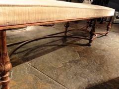 Pair of Spanish Gilt Iron Hall Benches, circa 1940