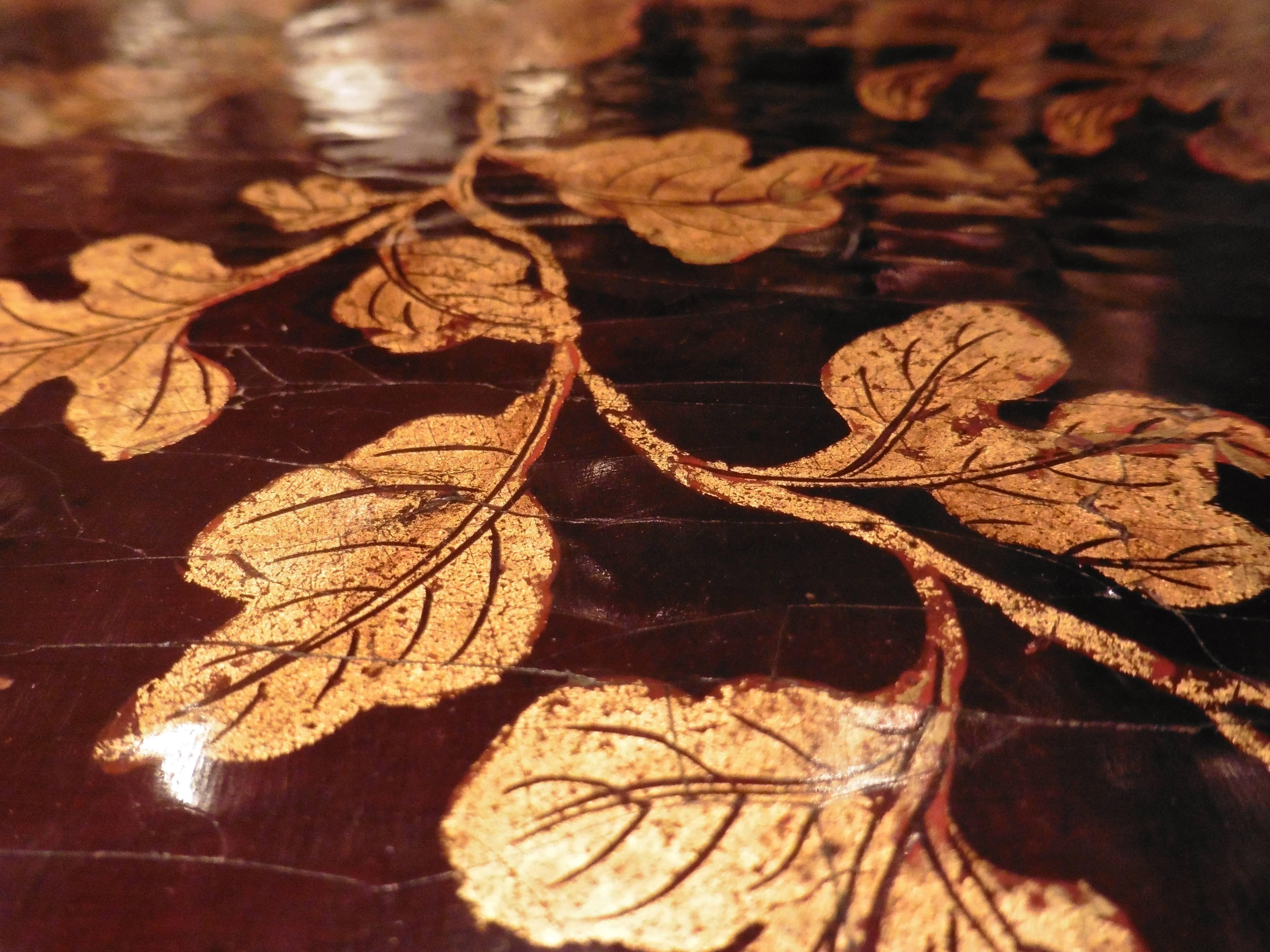 Mid-20th Century French Chinoiserie Lacquered Coffee Table, circa 1950