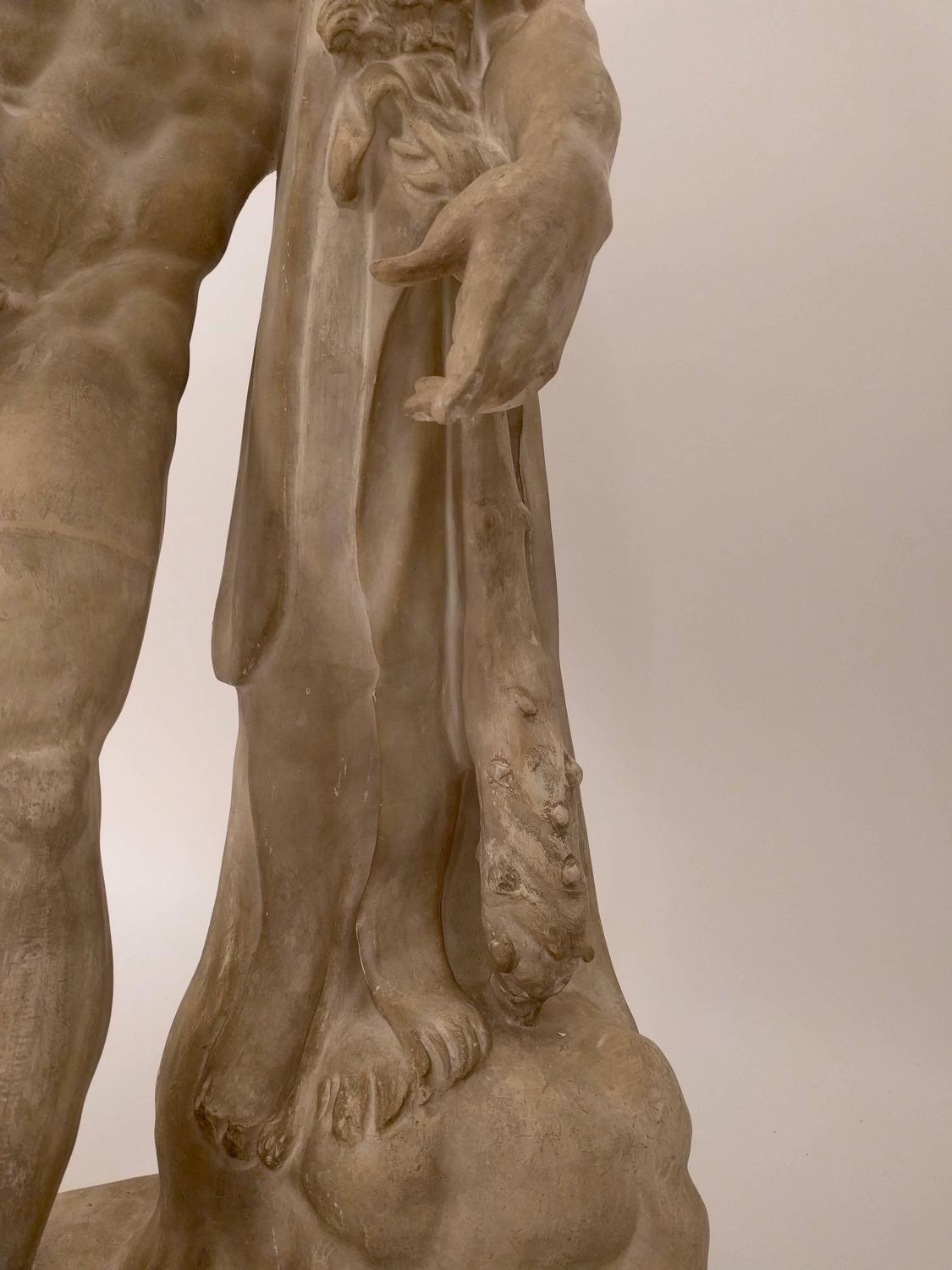 Italian Plaster Sculpture "The Farnese Hercules," circa 1900 For Sale