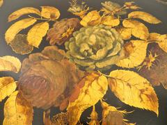 Large Black and Gilt Papier Mâché Tray, English, circa 1860