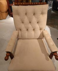 Pair of Danish Bobbin Turned Beech Armchairs, circa 1850