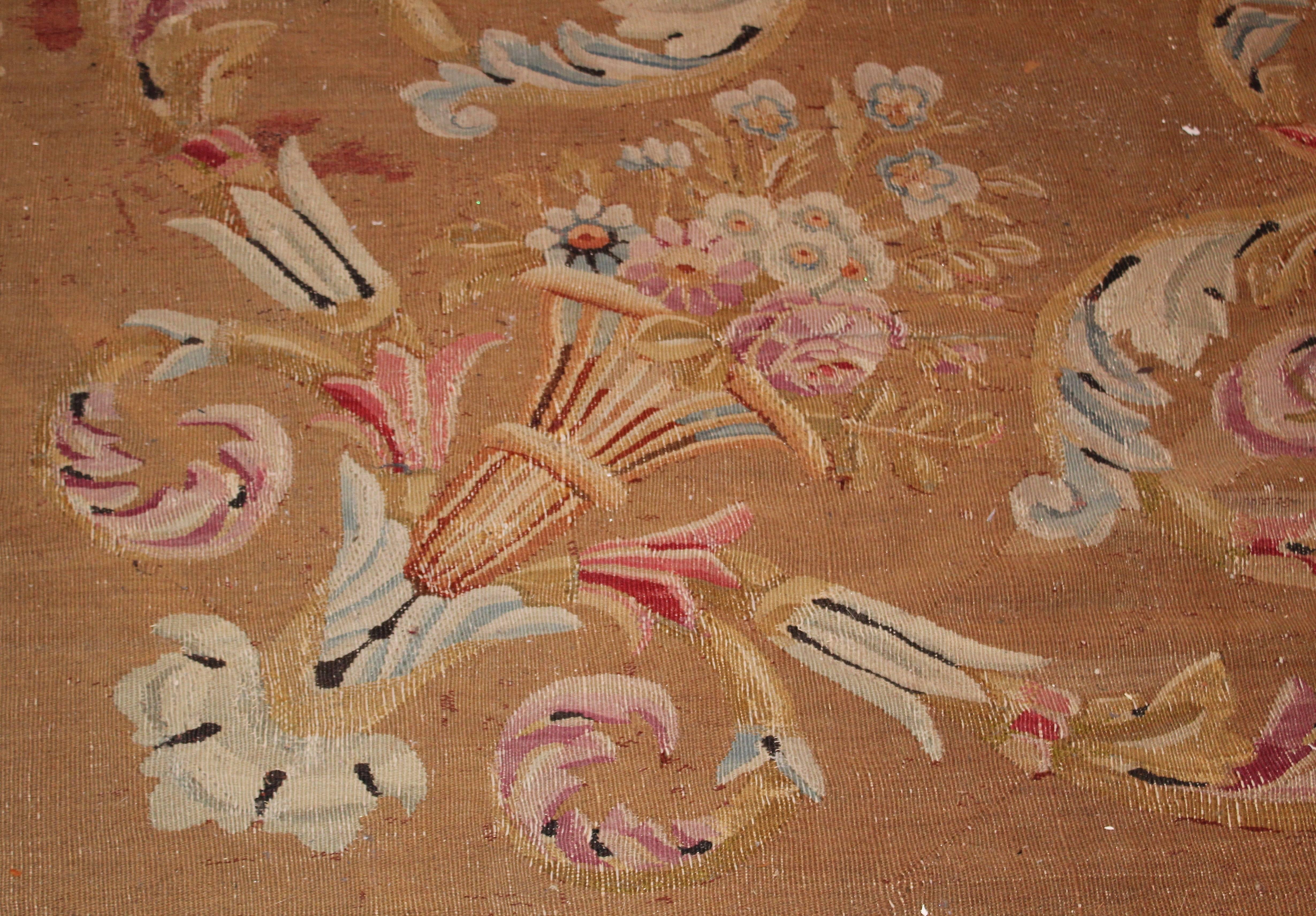 19th Century Large Charles X Aubusson Carpet, France, circa 1830 For Sale