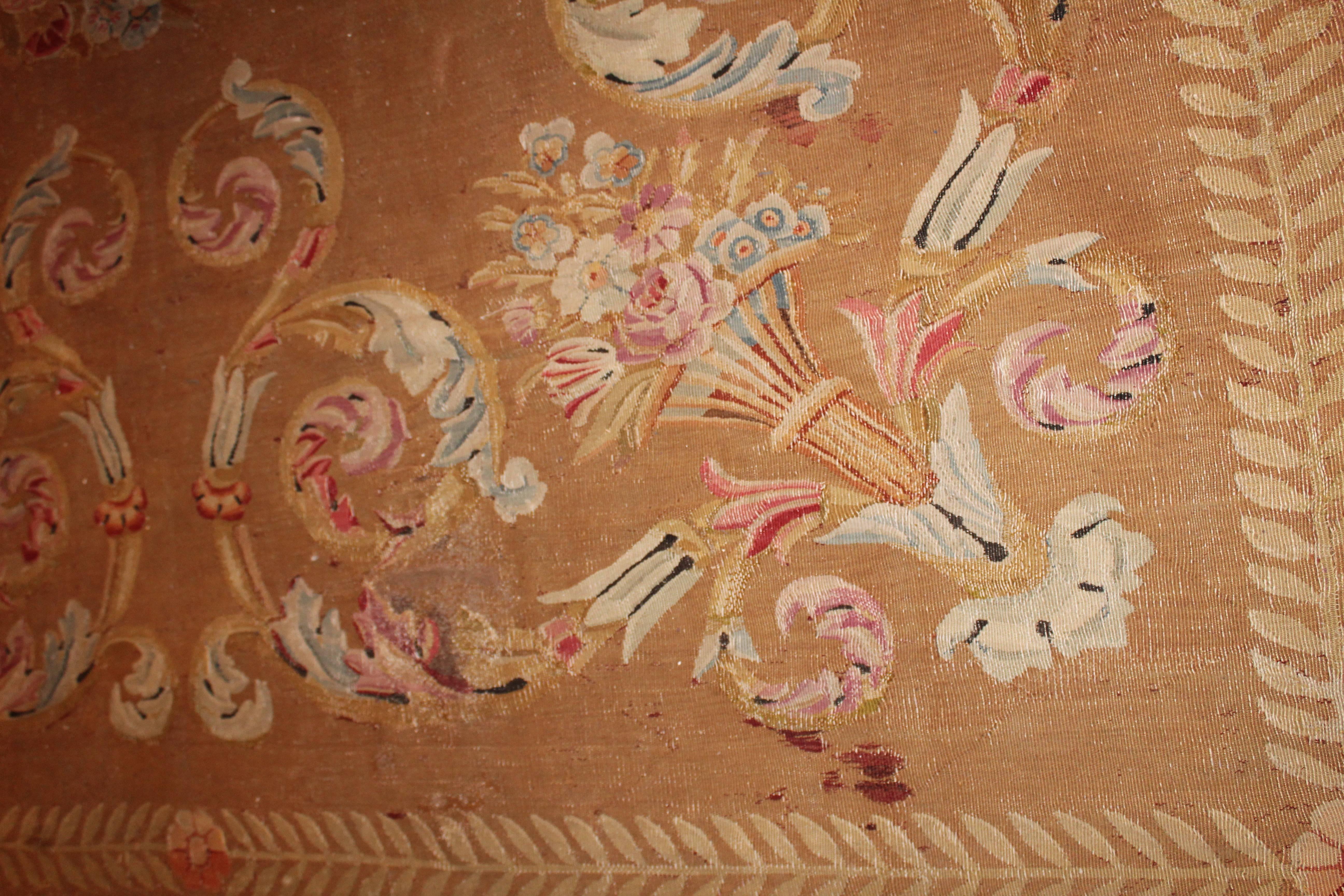 Tapestry Large Charles X Aubusson Carpet, France, circa 1830 For Sale