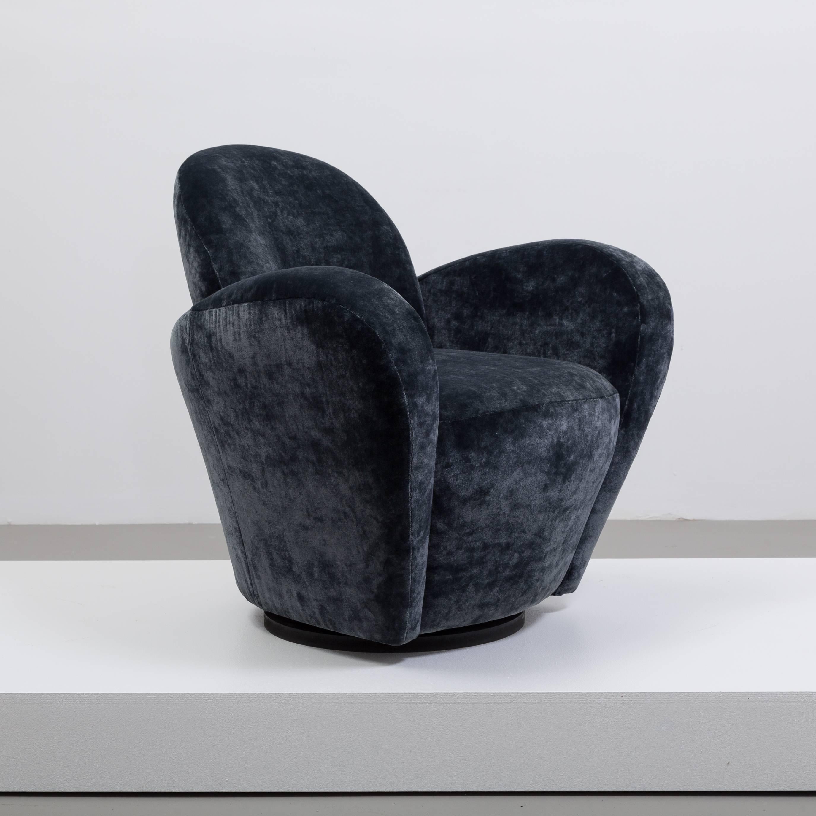 Late 20th Century Pair of Vladimir Kagan for Directional Swivel Armchairs, 1970s