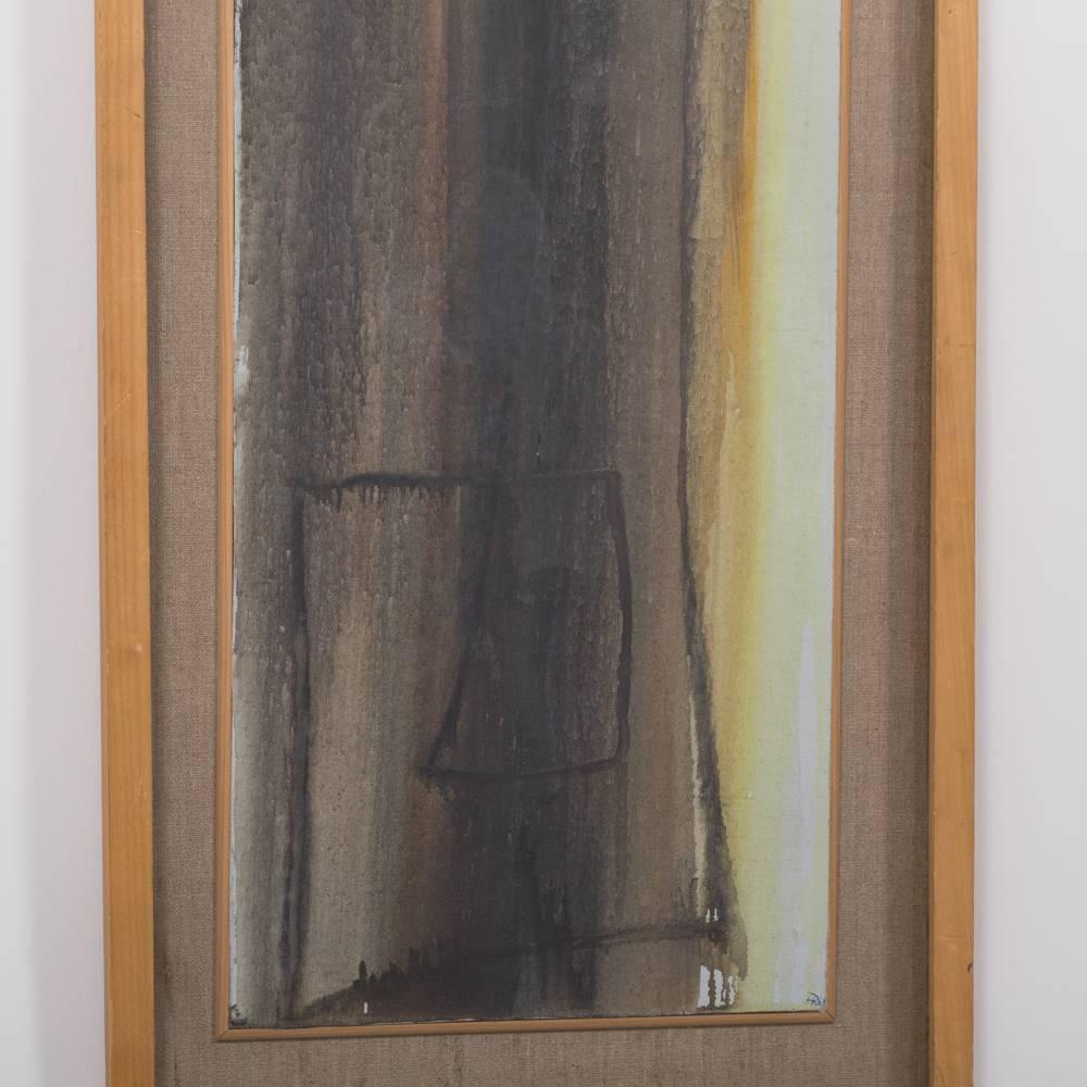 Abstract Initialled Painting by Hans Richter, 1961 In Good Condition For Sale In London, GB