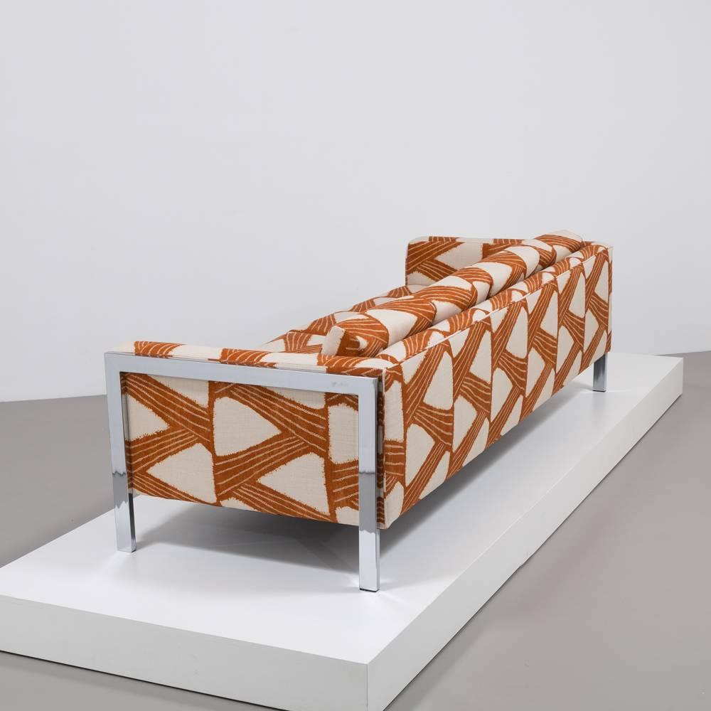 Late 20th Century Milo Baughman Attributed Three-Seat Sofa, 1970s