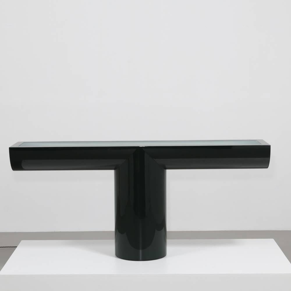 Late 20th Century Lacquered Cantilevered Console Lightbox, 1970s