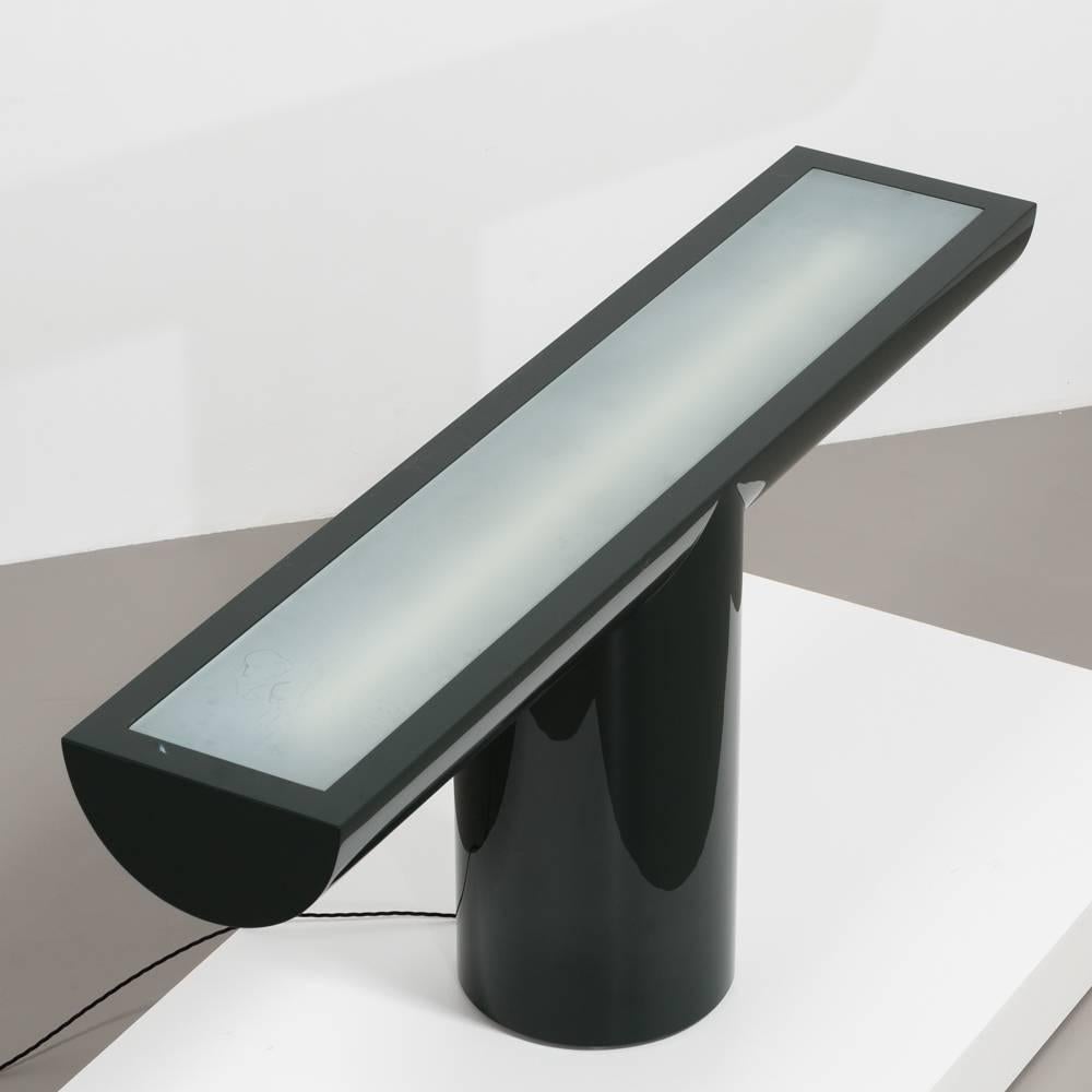 Lacquered Cantilevered Console Lightbox, 1970s 3