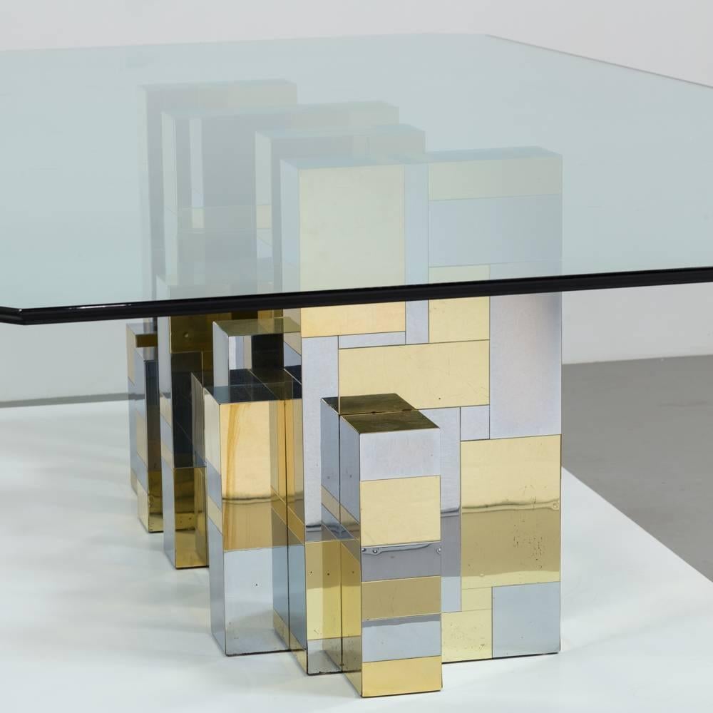 Paul Evans Cityscape Pedestal Dining Table Base, 1970s 4