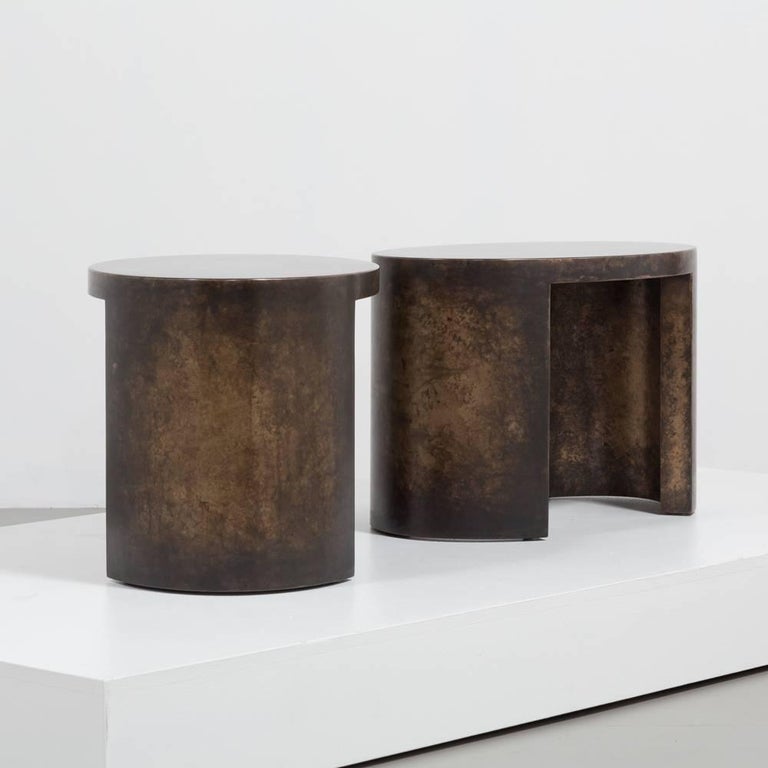 The Oval Bronze Collection Side Tables by Talisman Bespoke For Sale at ...