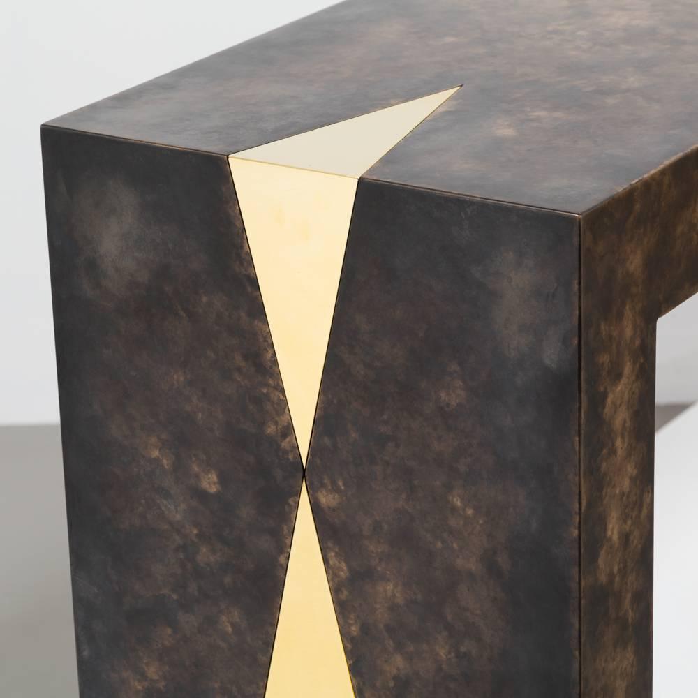 Contemporary Bronze Collection Console Table by Talisman Bespoke For Sale