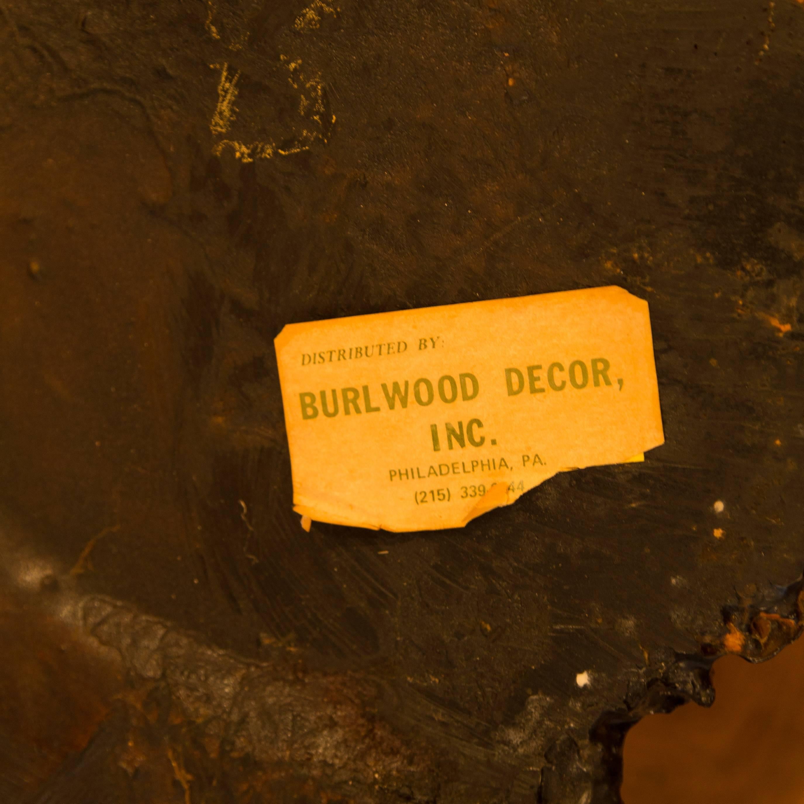 Californian Redwood Coffee Table with Amber Inlay, 1960s 1