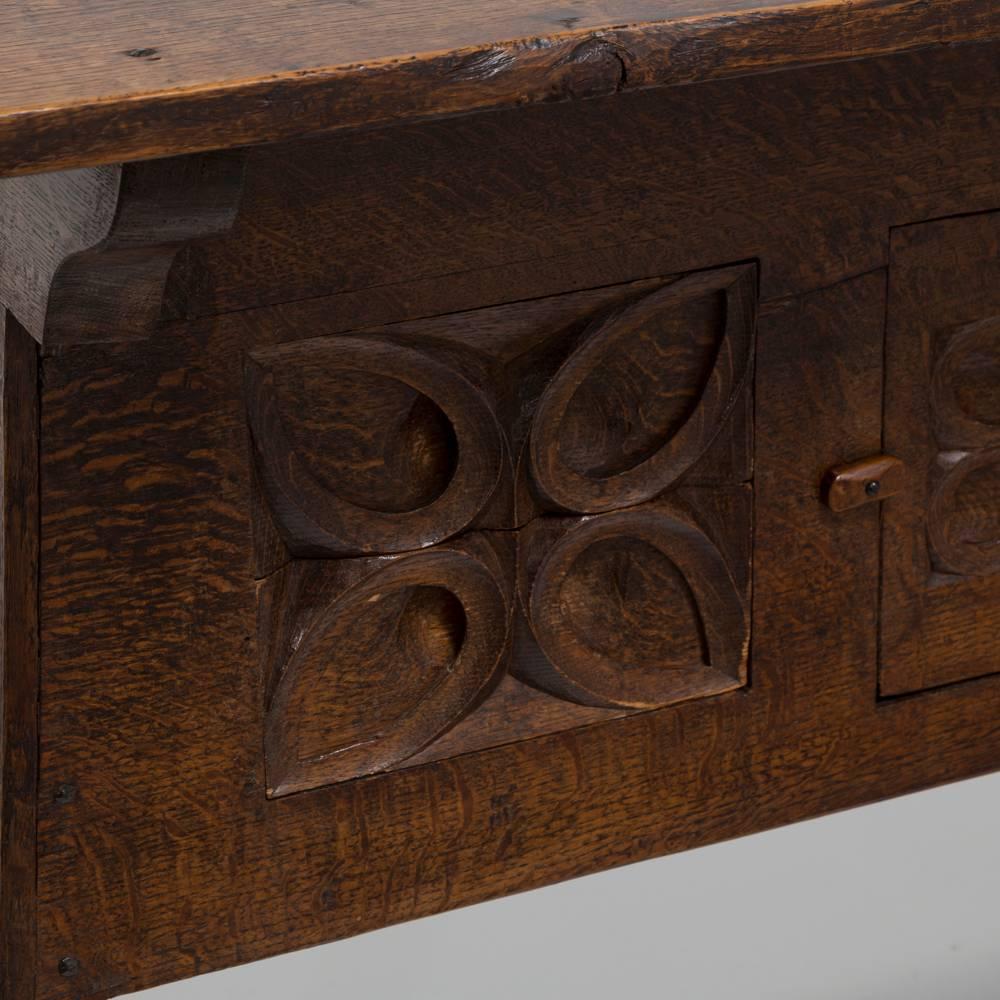 19th Century Arts & Crafts Oak Side Table, circa 1890