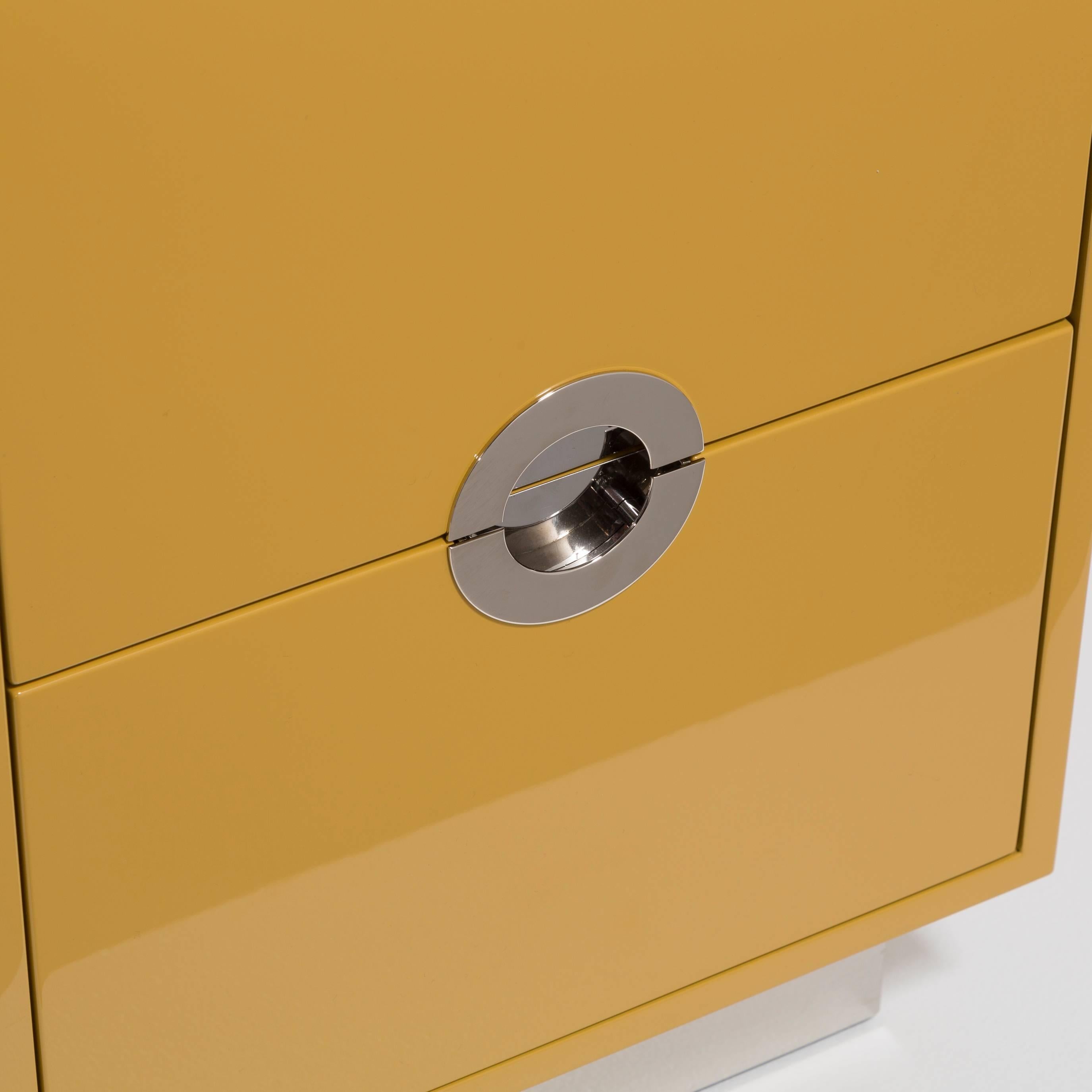 Contemporary Lacquered Porthole Bedside Cabinet by Talisman Bespoke For Sale