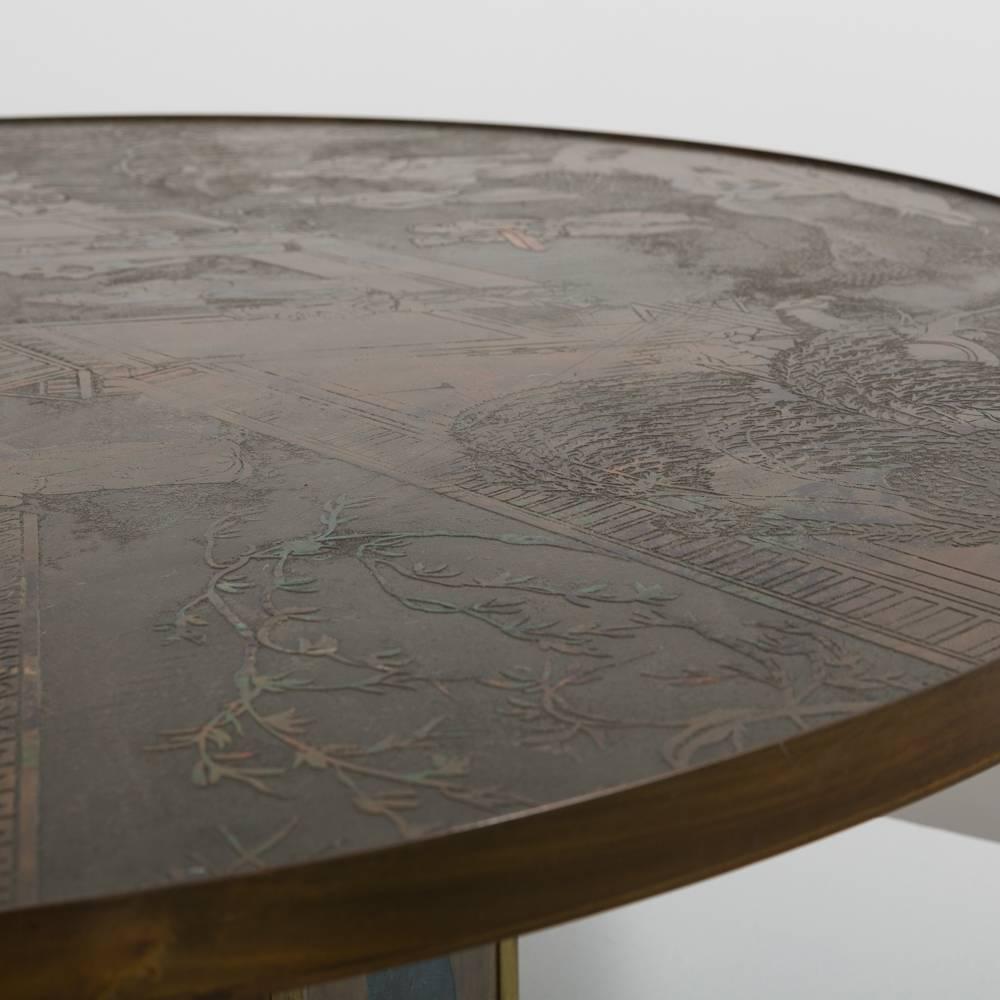 Phillip and Kelvin LaVerne Round Chan Coffee Table, 1960s 2