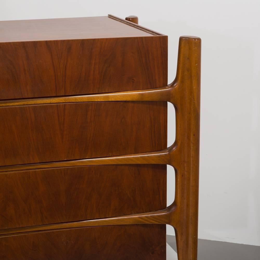 Rare William Hinn Designed Eight-Drawer Cabinet, circa 1950 1