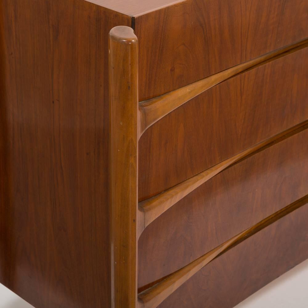 Rare William Hinn Designed Eight-Drawer Cabinet, circa 1950 3