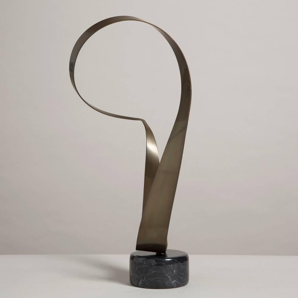 Abstract Metal Table Sculpture by Curtis Jere, 1970s  In Excellent Condition In London, GB