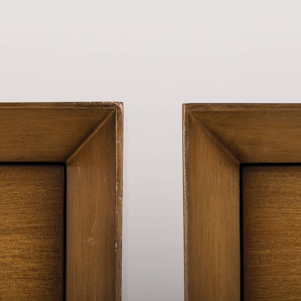 Pair of Four-Drawer Wooden Commodes, 1960s For Sale 1