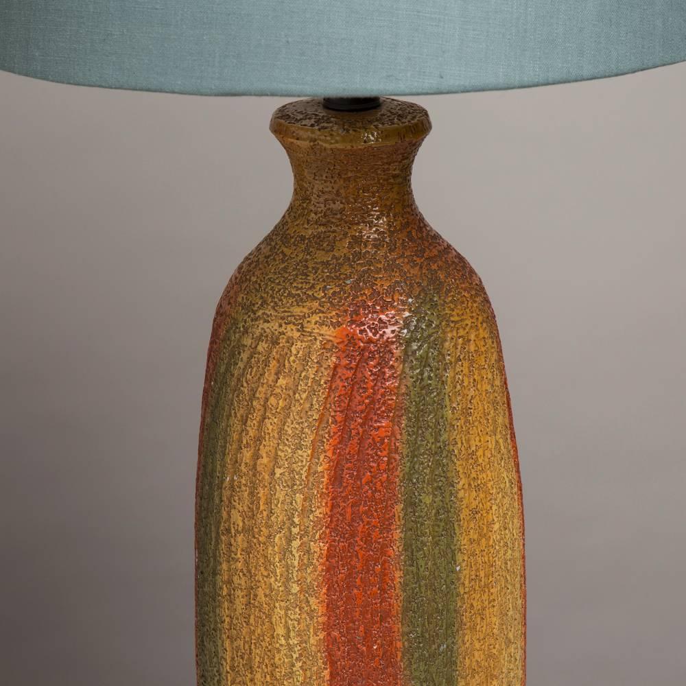 A large single textured ceramic table lamp 1960s.

NB: These items are subject to a further discount over and above the trade when exported outside the EU of 20%.