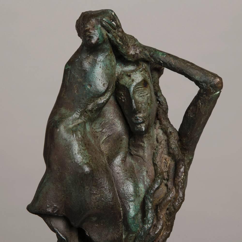 Late 20th Century Spanish Bronze Sculpture by Oscar Estruga, circa 1979 For Sale