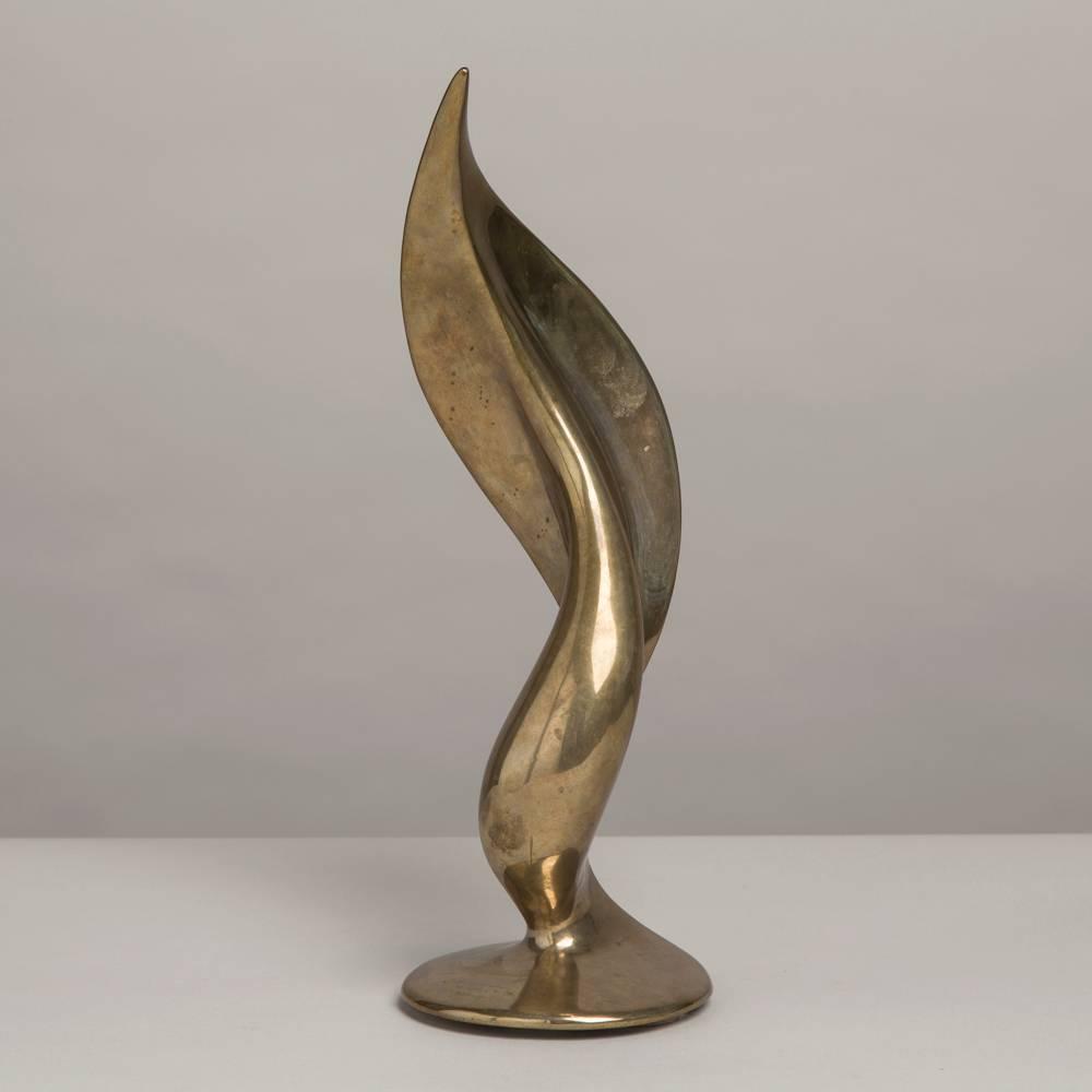 Superb Cast Bronze Abstract Table Sculpture, 1970s For Sale at 1stdibs