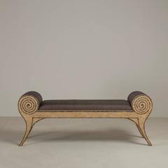 Maitland Smith Tessellated Stone Bench, 1970s-1980s