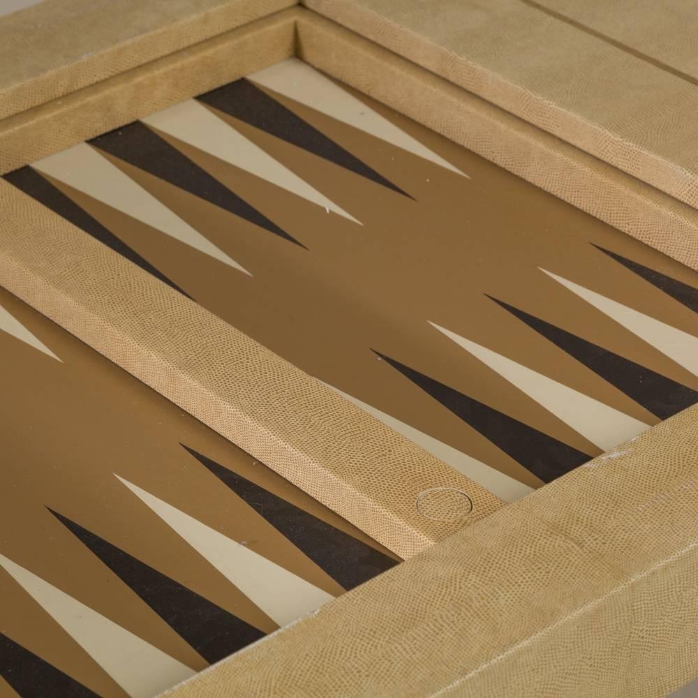 Karl Springer Designed Backgammon Table, Signed, 1988 1