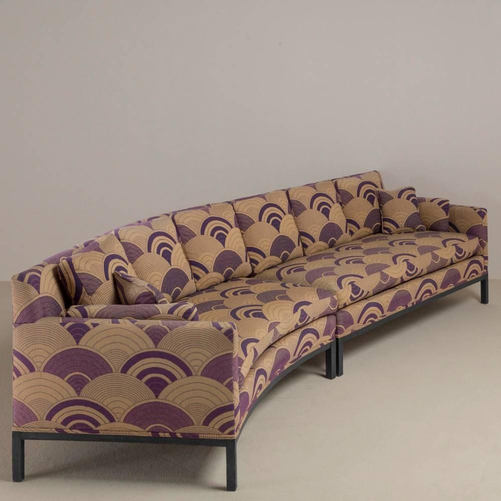 Two-Part Angular Sectional Sofa in Original Fabric, 1960s ...