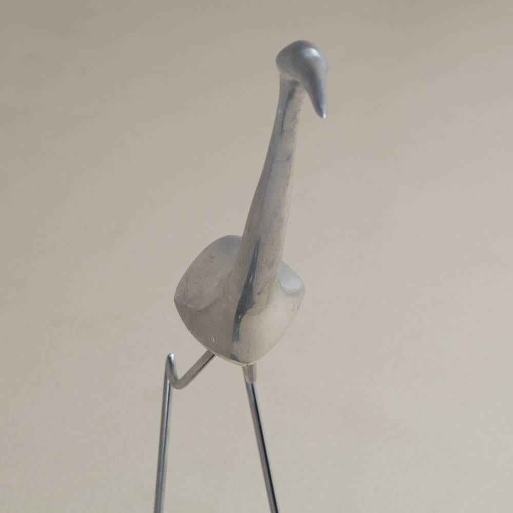 20th Century Large Double Crane Sculpture by Curtis Jere Signed For Sale