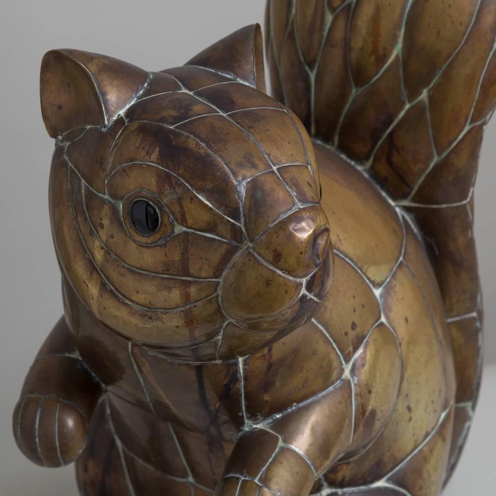 Copper and Brass Squirrel by Sergio Bustamante 11/100 For Sale 1