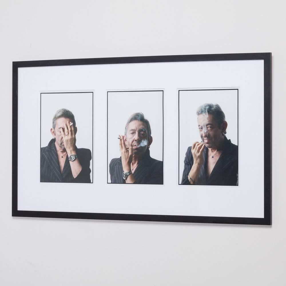 Pierre Terrasson Portrait of Serge Gainsbourg, 1989 In Excellent Condition For Sale In London, GB