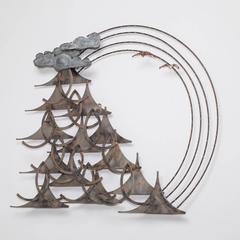 A J Stillman Metal Wall Sculpture, 1981