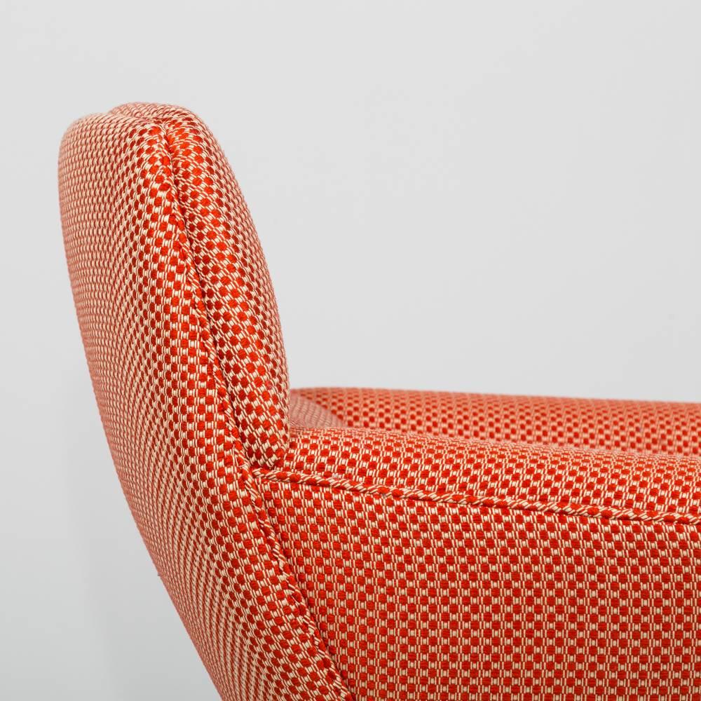 Danish Leif Hansen Attributed Upholstered Armchair, 1950s For Sale 2