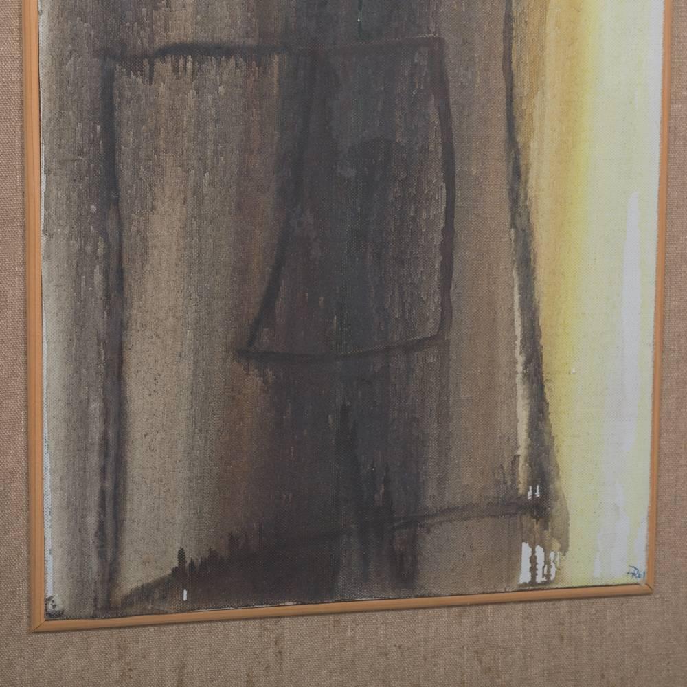 20th Century Abstract Initialled Painting by Hans Richter, 1961 For Sale