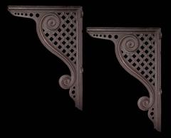 Pair Cast Iron Brackets