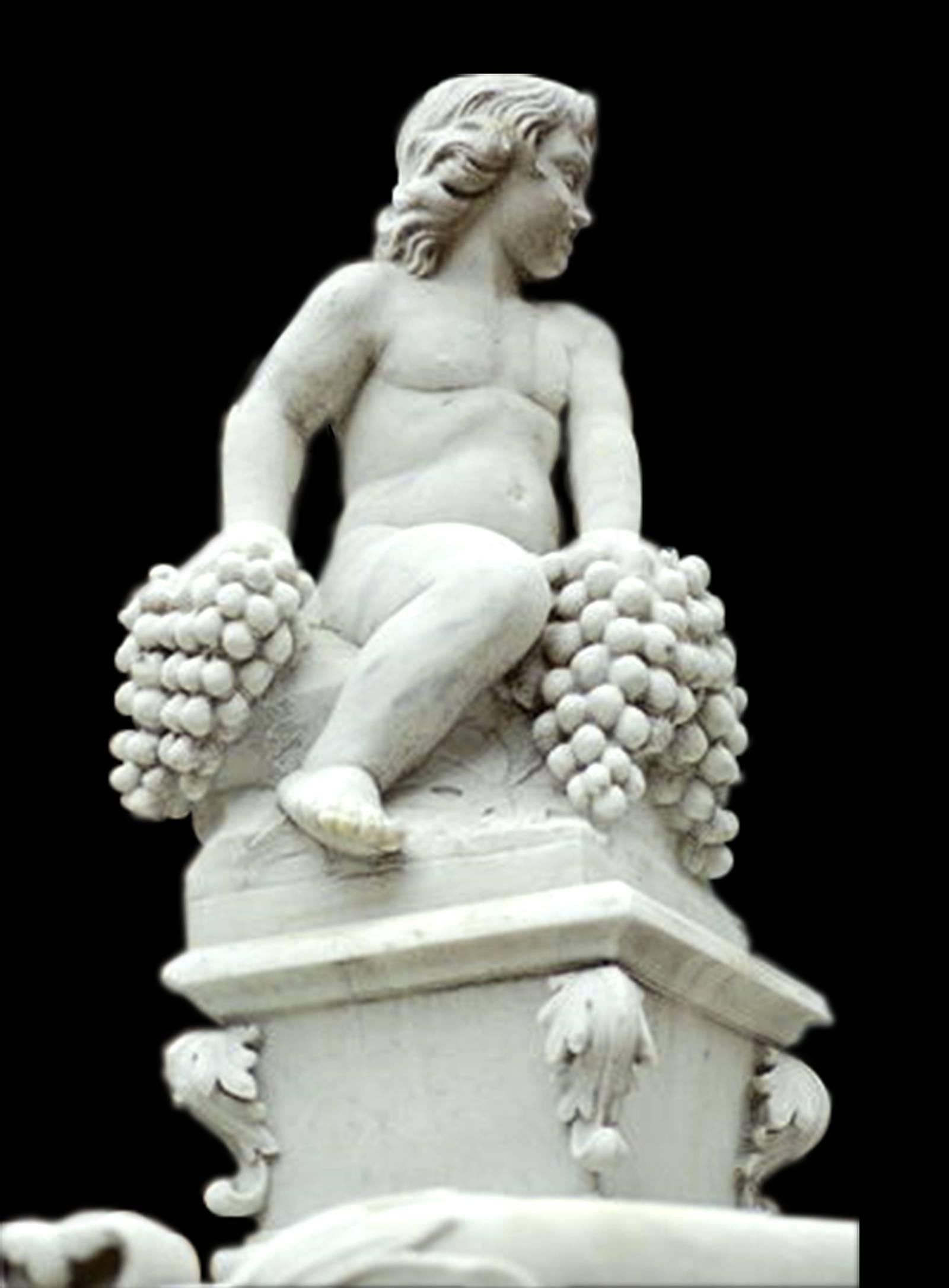 Bacchus Marble Fountain For Sale 1