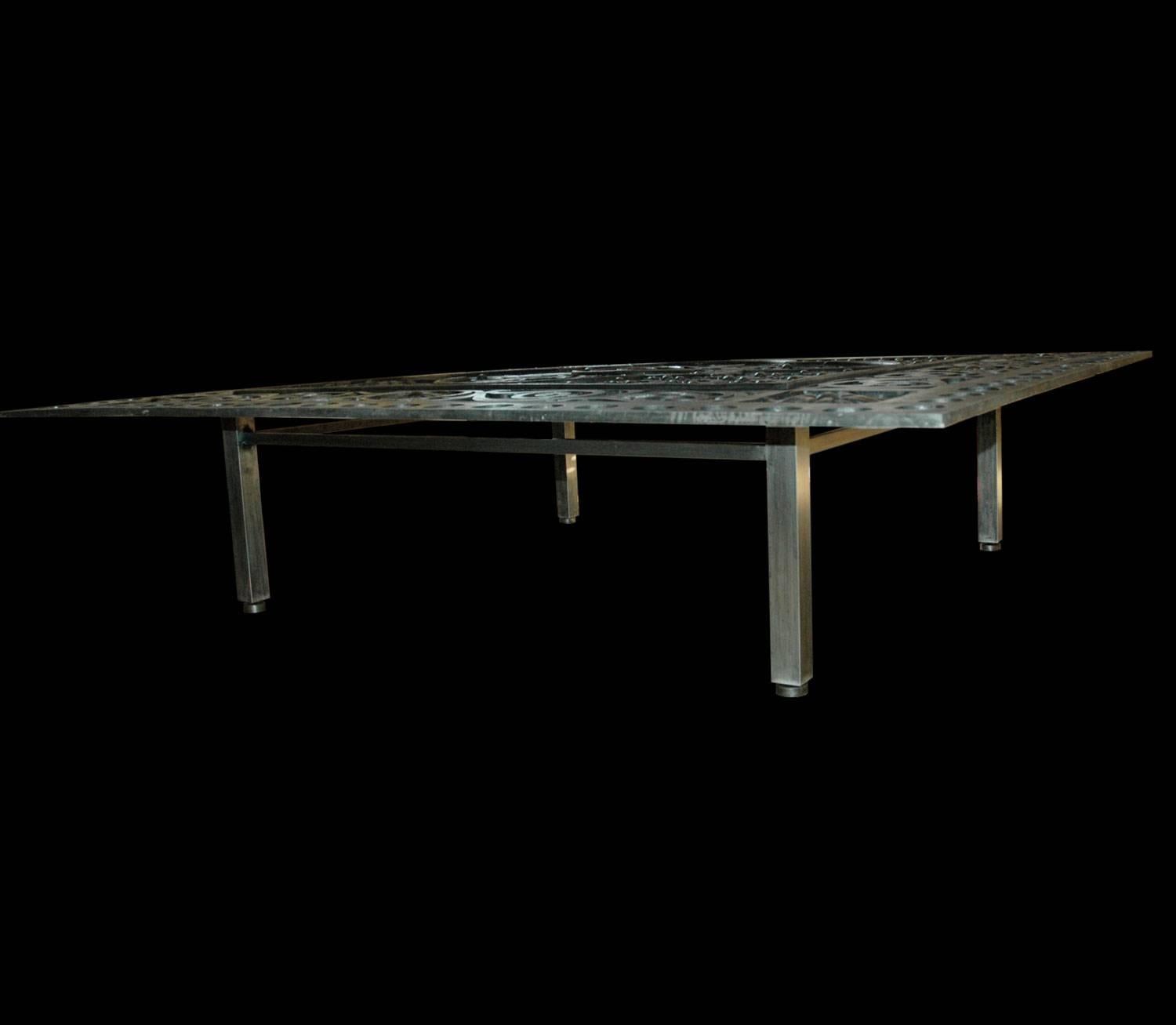 American Architectural Grill Table For Sale