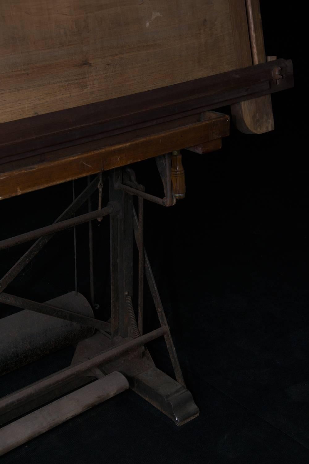 20th Century Antique Drafting Table For Sale