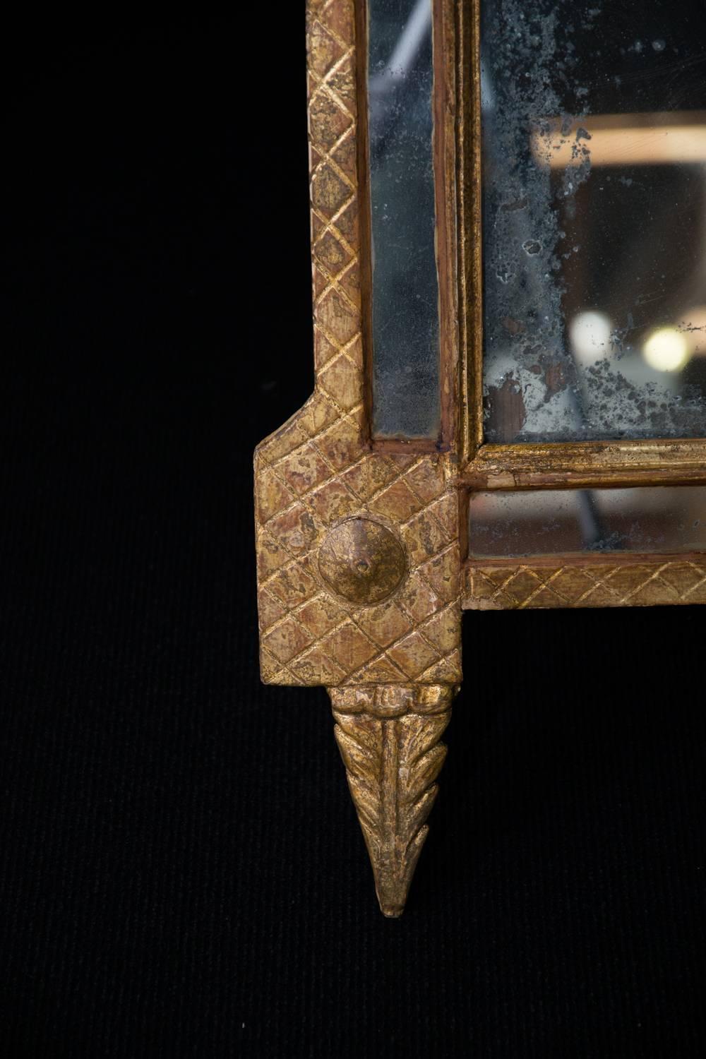 18th Century French Louis XVI Gilt Mirror In Good Condition For Sale In New York, NY